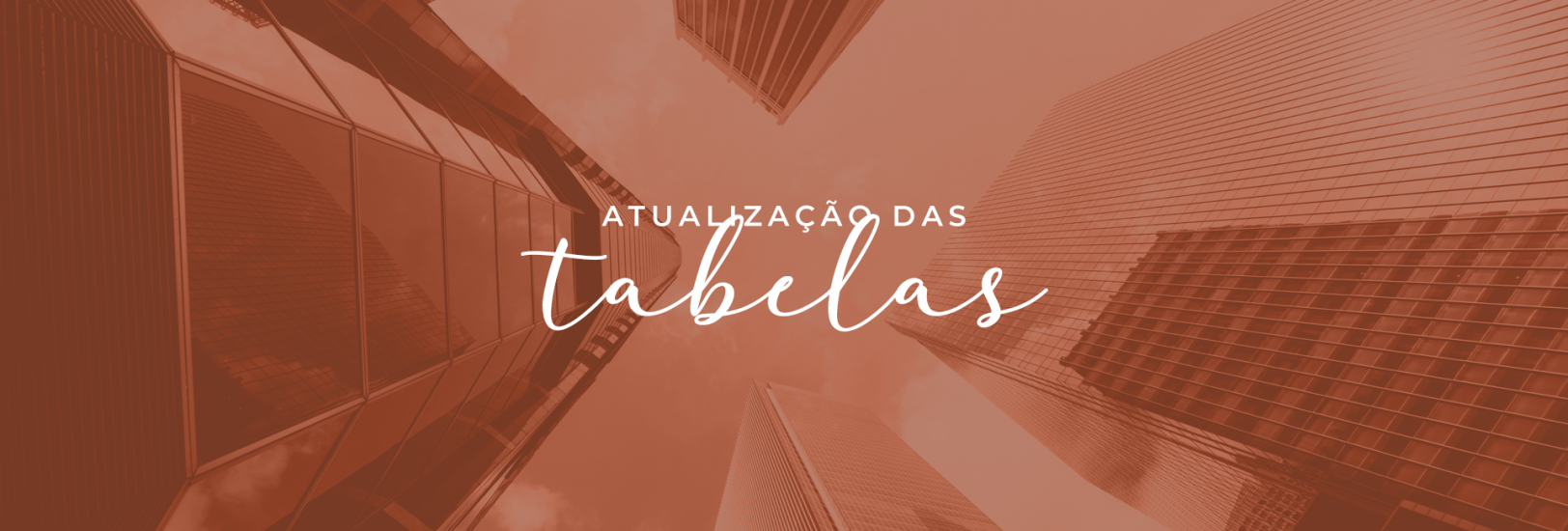 Atualização nas tabelas